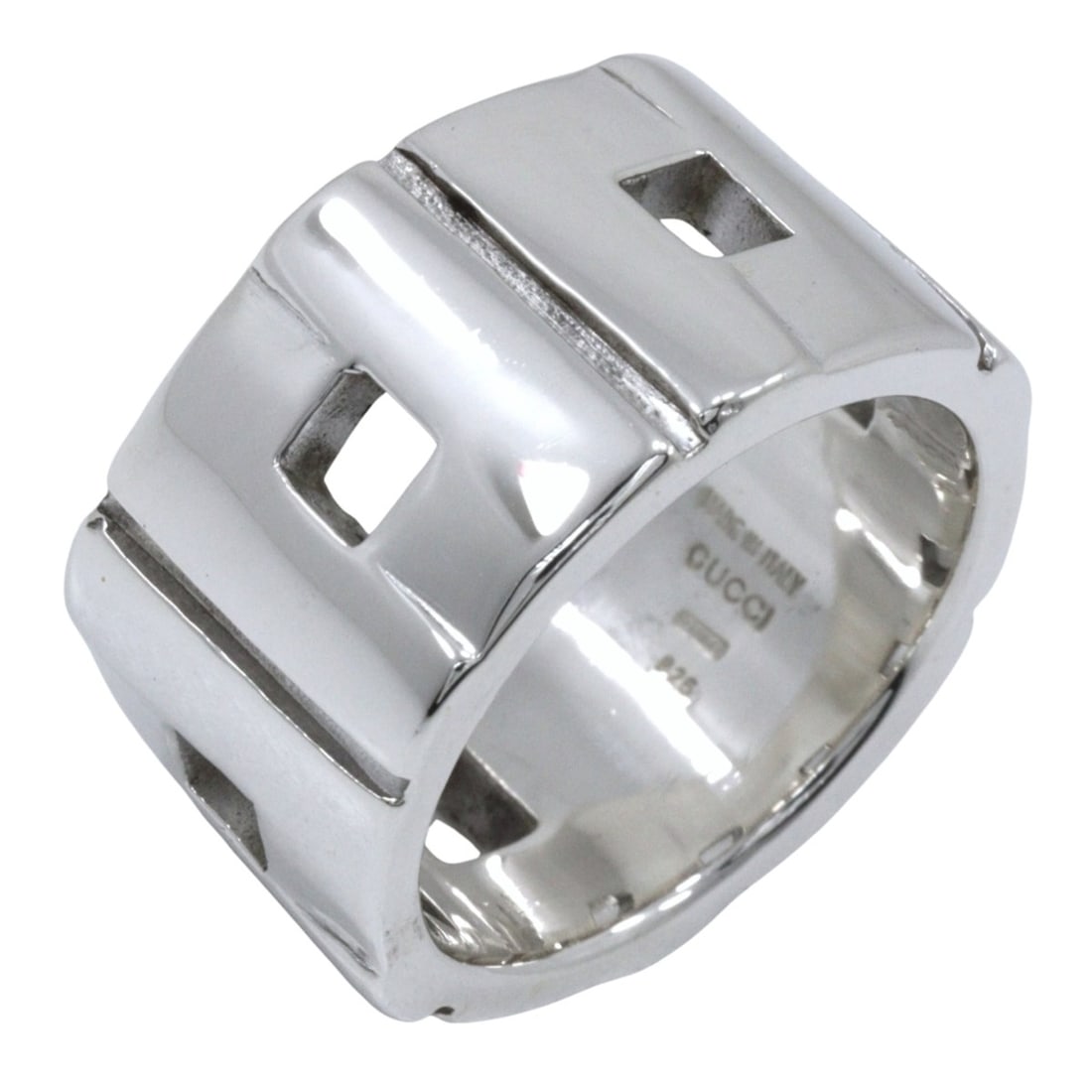 Gucci ring, size 16.5, made of 925 sterling silver, approximately 15.5g, unisex. (1 of 11)