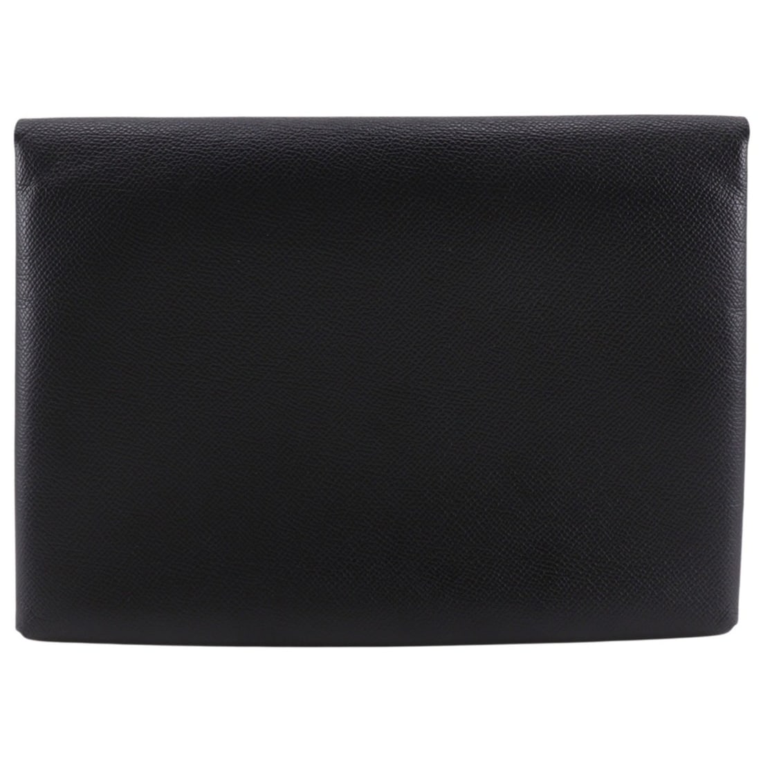 Hermes Calvi GM Clutch Bag, Veau Epsom Leather, 2018 Model, Black/Green, Size C, A5, Snap Button, (1 of 18)