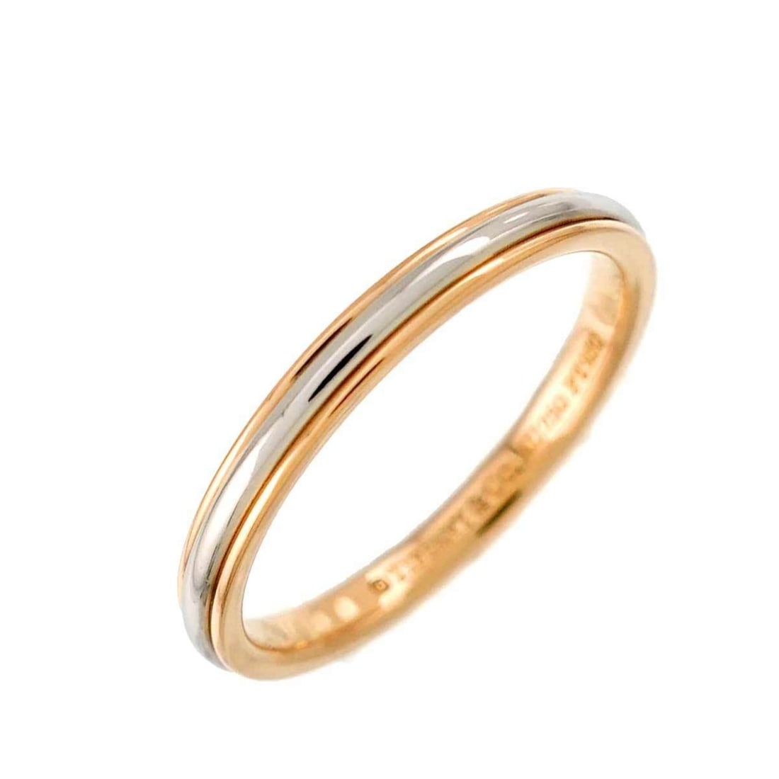 Tiffany & Co. Lucida Band Ring, Platinum (Pt), 18K Pink Gold (PG), 750.: --- Catalog ---Category: SizeJP Size: 8US Size: 4.5Category: DesignType: Band ringGender: WomenMaterial: Pink gold (18K), Platinum 950Category: GeneralBrand: Tiffany--- Item List ---Section: Condition