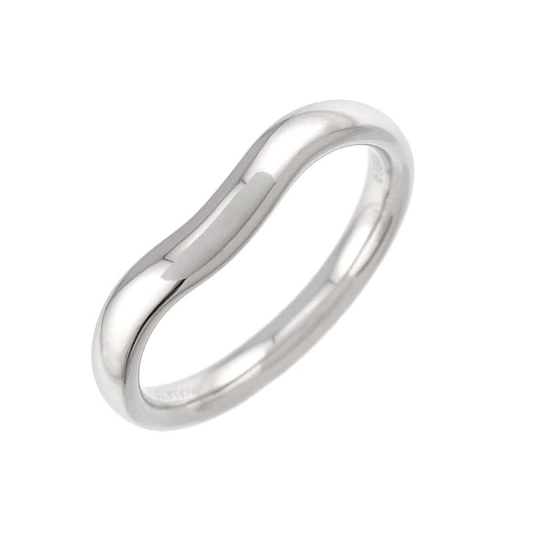 Tiffany & Co. Curved Band Ring (Pt Platinum): --- Catalog ---Category: SizeJP Size: 15.5US Size: 7.5Category: DesignType: Band ringGender: Women,MenMaterial: Platinum 950Category: GeneralBrand: Tiffany--- Item List ---Section: ConditionRanking: R
