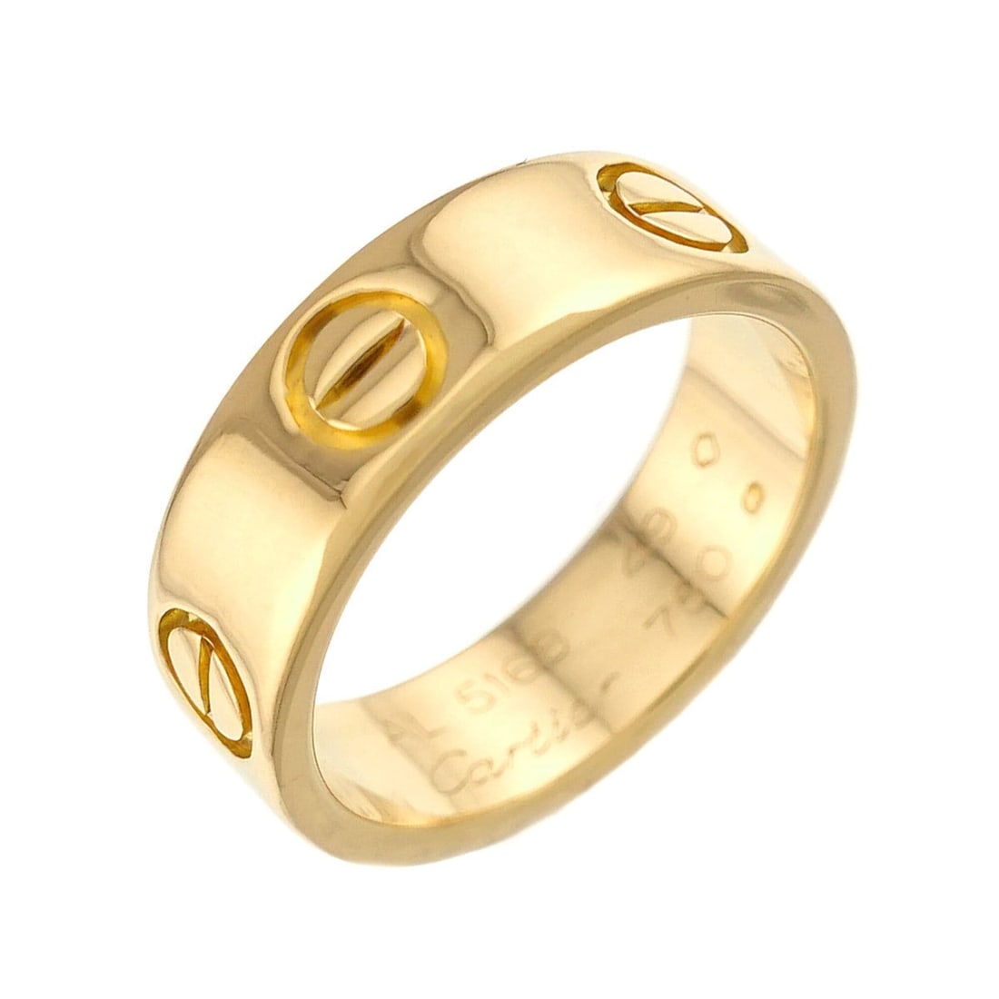 Cartier Love Ring #49, 18K YG Yellow Gold 750.: --- Catalog ---Category: SizeUS Size: 5Brand Size: 49Category: DesignType: Band ringGender: WomenMaterial: Yellow gold (18K)Category: GeneralBrand: Cartier--- Item List ---Section: ConditionRanking: R