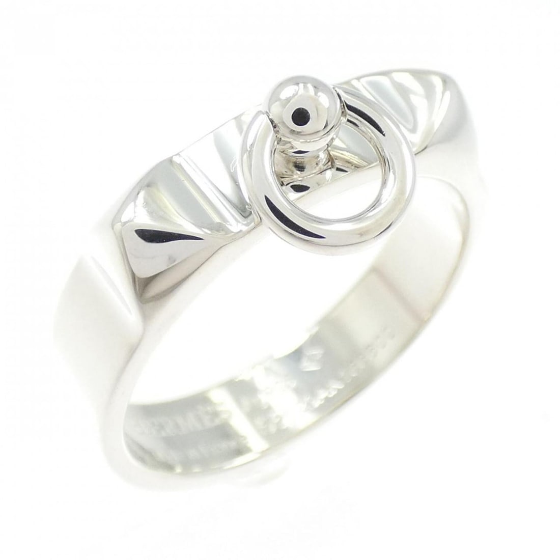 Hermes Hermès Collier de Chien Ring: --- Catalog ---Category: SizeWeight: 4.5g / 0.15oz.JP Size: 15US Size: 7.5Category: DesignType: Band ringGender: WomenMaterial: Silver 925Category: GeneralLine: Collier de ChienBrand: Hermes--- Item