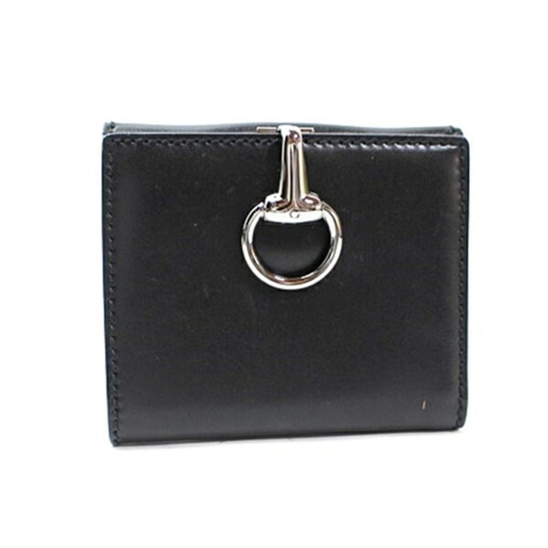 Gucci Horsebit Bi-fold Compact Leather Wallet, Black, 101604, GUCCI, Unisex, Women's, Men's: --- Catalog ---Category: SizeSize (HxWxD): 9cm x 10.5cm x 1.5cm / 3.54'' x 4.13'' x 0.59''Category: DesignType: Wallet (bi-fold)Color: BlackGender: Men,WomenMaterial: Leather Category: GeneralBrand: G
