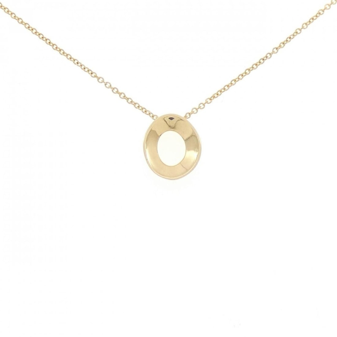 Tiffany & Co. 750YG Necklace: --- Catalog ---Category: SizeWidth: 1mm / 0.04''Weight: 3.6g / 0.12oz.Pendant Size: 11mm x 9.3mm / 0.43'' x 0.36''Neck Circumference: 41 cm / 16.14''Category: DesignGender: WomenMaterial: Yellow gold