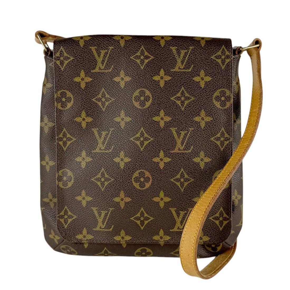 Louis Vuitton LOUIS VUITTON Shoulder Bag Monogram Musette Salsa Short Canvas Brown Women's M51258 (1 of 12)