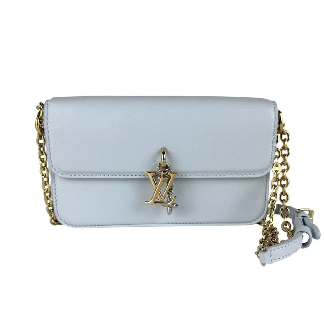 Louis Vuitton LOUIS VUITTON Shoulder Bag Wallet on Chain LV Bloom Leather Ice Blue Women's M14547: --- Catalog ---Category: SizeSize (HxWxD): 12cm x 20cm x 4cm / 4.72'' x 7.87'' x 1.57''Category: DesignType: Shoulder bagColor: Ice blueGender: WomenMaterial: Leather Category: GeneralMPN: M14547Brand