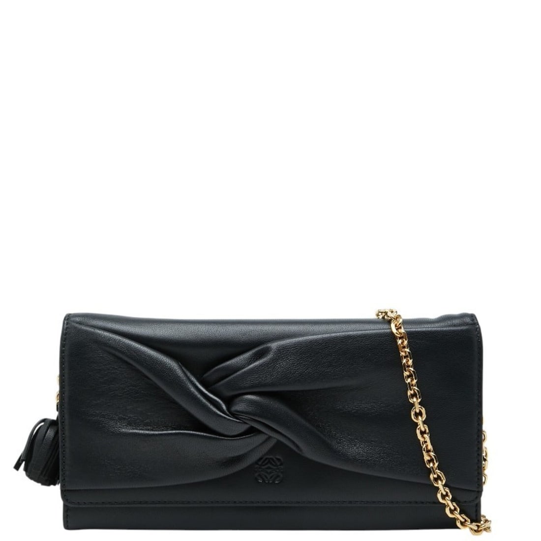 Loewe Anagram Long Wallet, Chain Black Leather, Women's LOEWE: --- Catalog ---Category: SizeSize (HxWxD): 10cm x 19cm x 2.5cm / 3.93'' x 7.48'' x 0.98''Category: DesignType: Chain/Shoulder walletColor: BlackGender: WomenMaterial: Leather Category: GeneralBrand: L