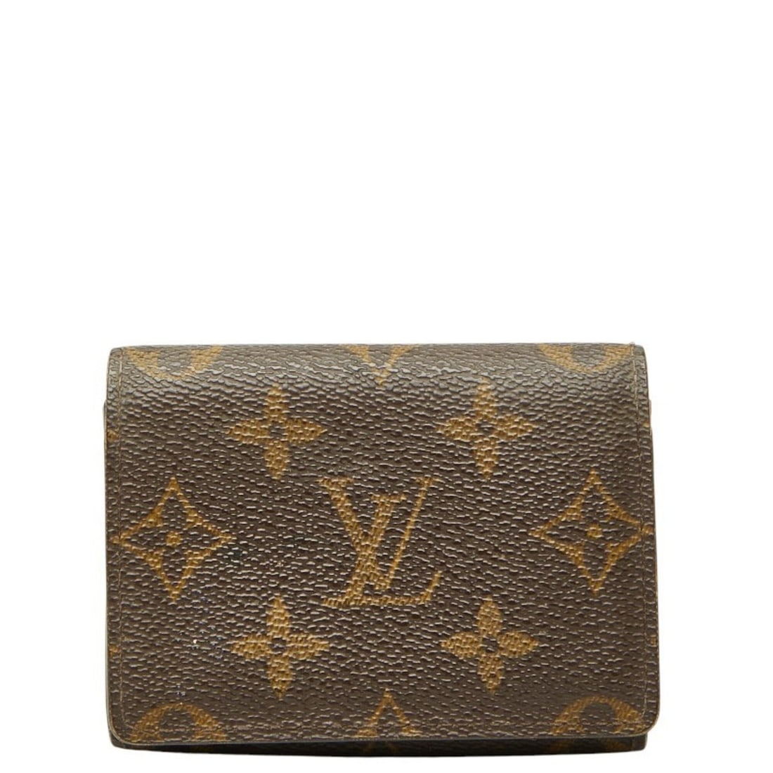 Louis Vuitton Monogram Enveloppe Carte de Visite Business Card Holder/Card Case M62920 Brown Leather (1 of 10)