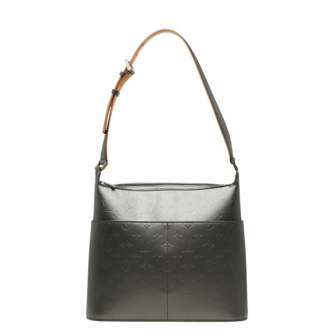 Louis Vuitton Monogram Matte Sutter Shoulder Bag M55162 Noir Grey Leather Women's LOUIS VUITTON (1 of 14)