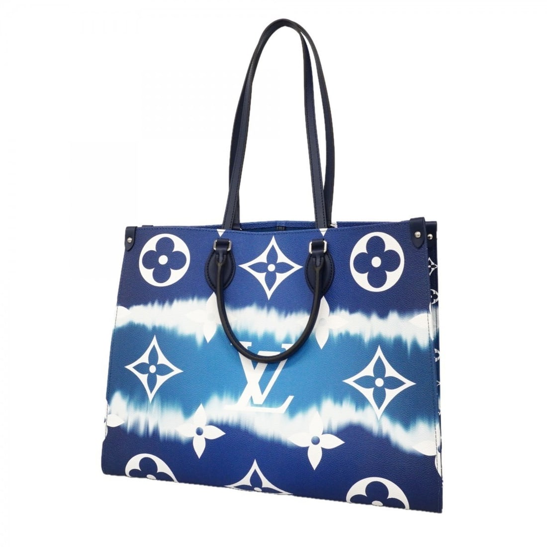 Louis Vuitton LV Escale OnTheGo GM Tote Bag M45120 Blue White 2-way bag for men: --- Catalog ---Category: SizeSize (HxWxD): 33cm x 42cm x 17cm / 12.99'' x 16.53'' x 6.69''Category: DesignType: Tote bagColor: Blue, WhiteGender: MenCategory: GeneralMPN: M45120Brand: Louis Vuitton---