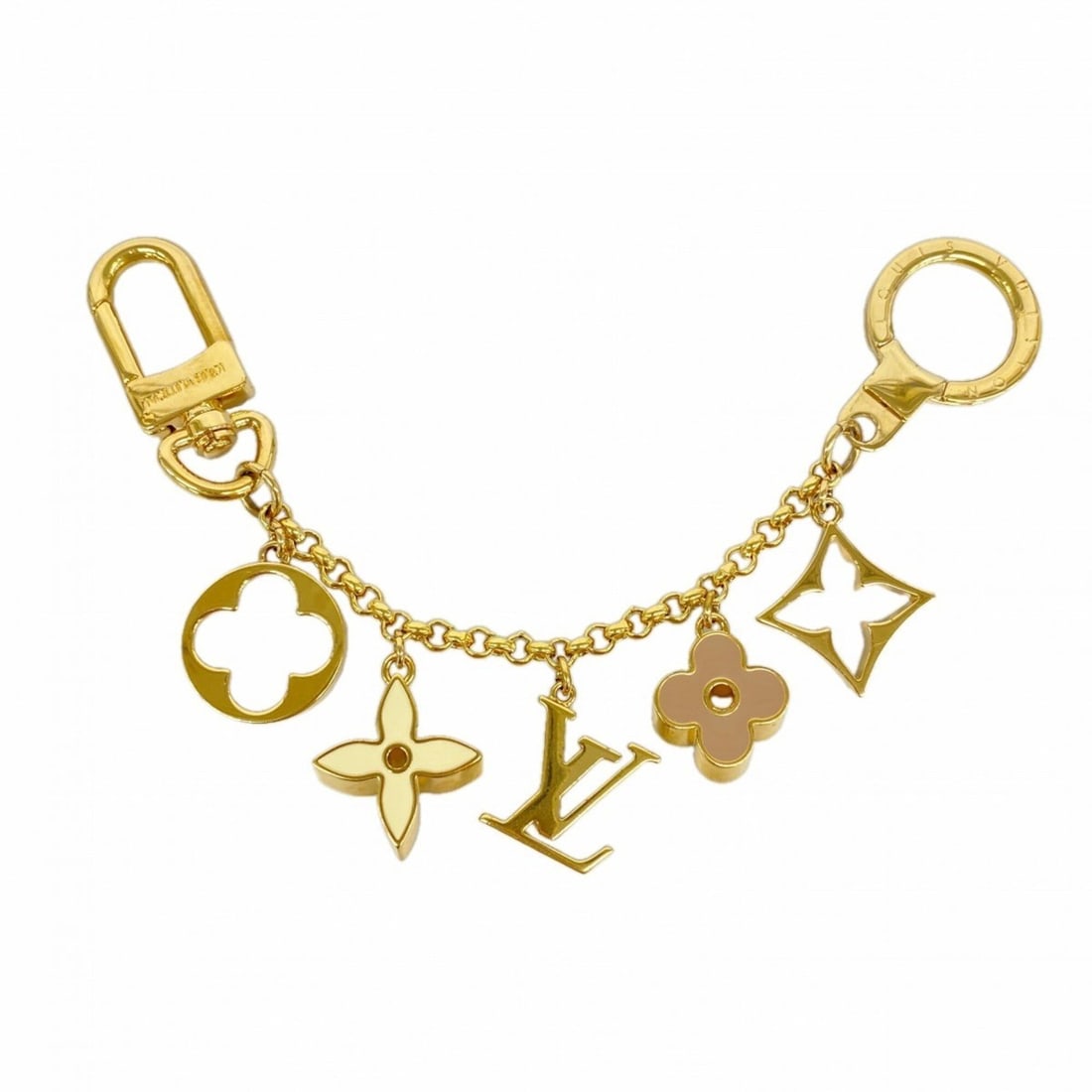 Louis Vuitton Keychain Charm Fleur de Monogram M65111 Gold Multicolor Women's: --- Catalog ---Category: SizeSize (HxWxD): 20cm x 3cm x 5.00mm / 7.87'' x 1.18'' x 0.19''Category: DesignType: KeyringColor: Gold, Multi-colorGender: WomenCategory: GeneralMPN: M65111Brand: Louis Vuit