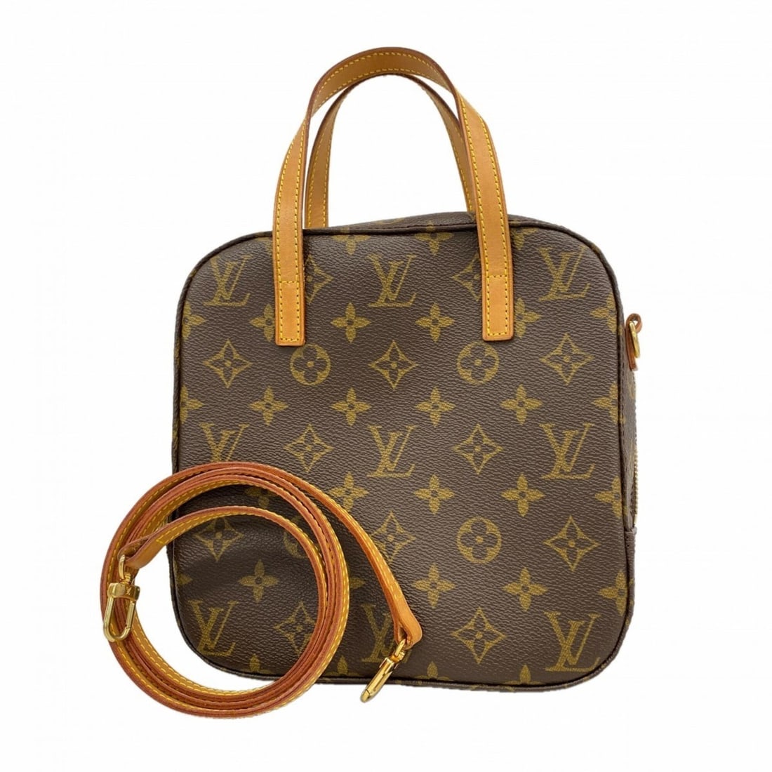 Louis Vuitton Monogram Spontini Handbag M47500 Brown 2-way bag for women: --- Catalog ---Category: SizeSize (HxWxD): 20.5cm x 20.5cm x 8cm / 8.07'' x 8.07'' x 3.14''Category: DesignType: HandbagColor: BrownGender: WomenCategory: GeneralMPN: M47500Brand: Louis Vuitton--- Ite