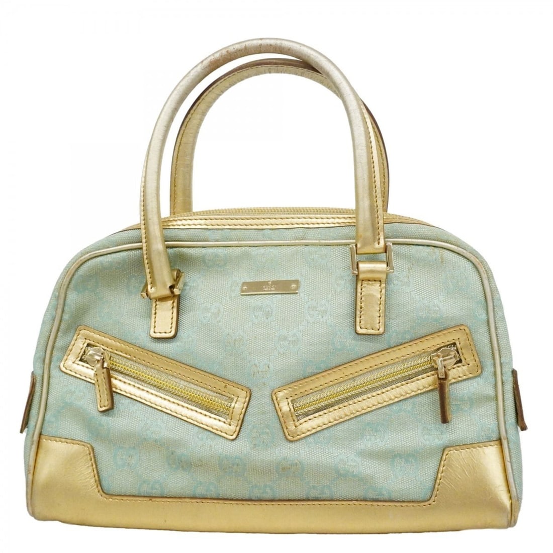 Gucci GG Canvas Handbag 000 0852 Blue Gold Women's: --- Catalog ---Category: SizeSize (HxWxD): 16.5cm x 24.5cm x 8cm / 6.49'' x 9.64'' x 3.14''Category: DesignType: HandbagColor: Blue, GoldGender: WomenMaterial: Canvas Hardware Color: GoldCategory: Gen