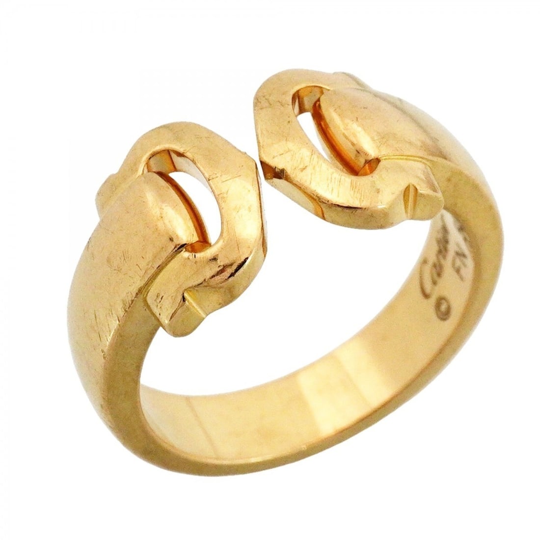 Cartier 2C Boucle Ring, 18K Yellow Gold, Size 57, Men's: --- Catalog ---Category: SizeUS Size: 8.5Brand Size: 57Category: DesignType: Band ringGender: MenMaterial: Yellow gold (18K)Category: GeneralBrand: Cartier--- Item List ---Section: ConditionRanking: R