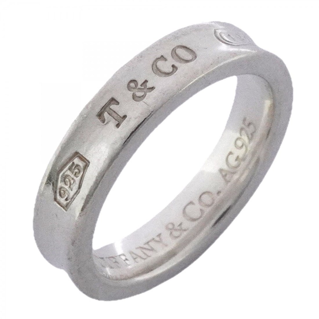 Tiffany & Co. Narrow Ring, Sterling Silver 925, Size 7.5, Women's (1 of 14)
