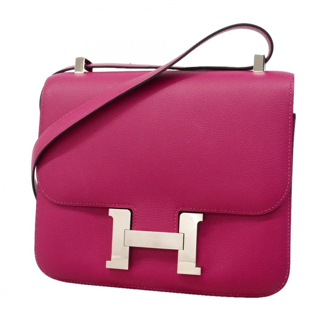 Hermes Constance 24 Shoulder Bag, Evercolor Rose Purple, A Stamp, Women's.: --- Catalog ---Category: SizeSize (HxWxD): 21cm x 23cm x 4cm / 8.26'' x 9.05'' x 1.57''Category: DesignType: Shoulder bagColor: Rose PurpleGender: WomenHardware Color: SilverCategory: GeneralBrand: He