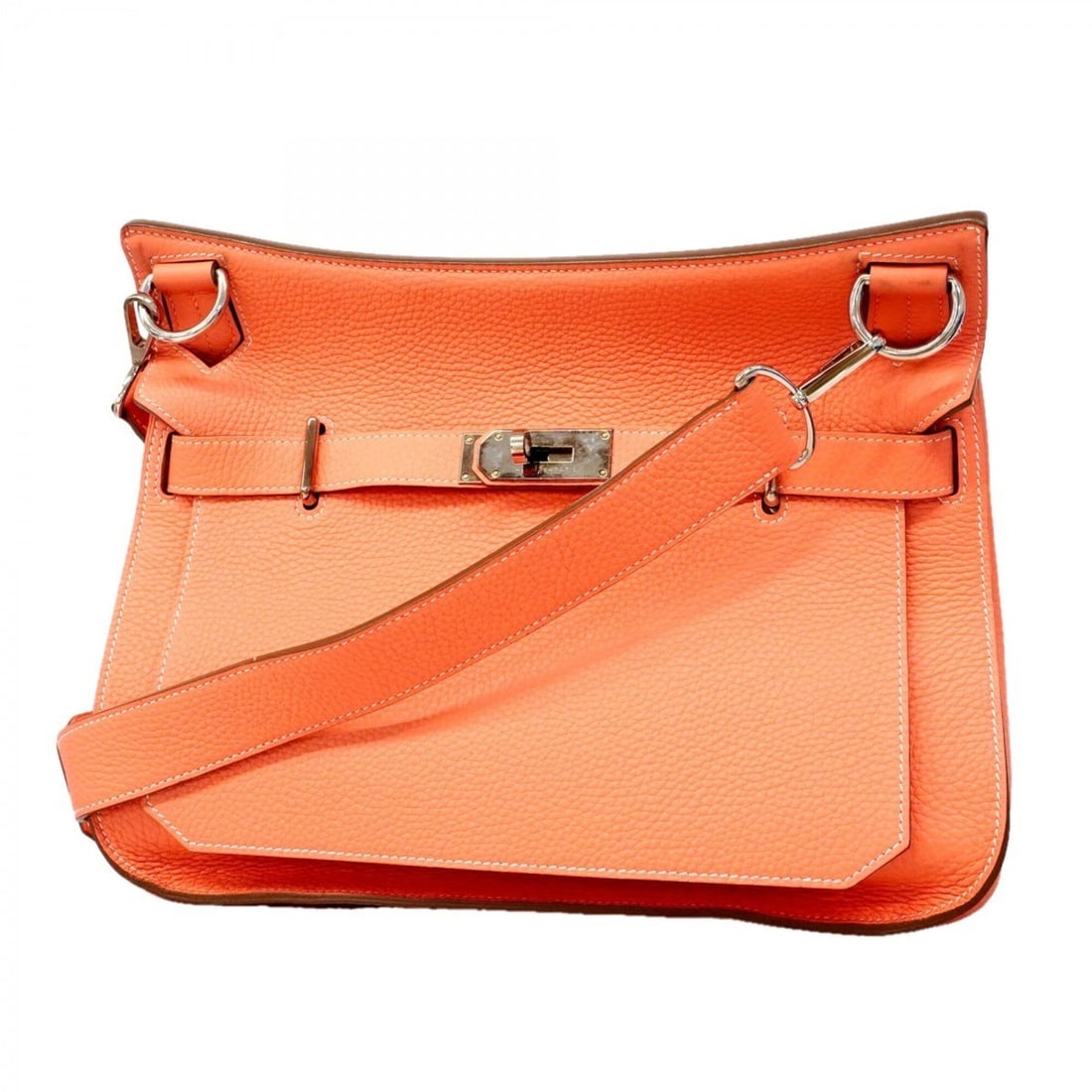 Hermes Jypsiere 34 Shoulder Bag, Taurillon Clemence Leather, Crevette, ?Q Stamp, Ladies' (1 of 14)