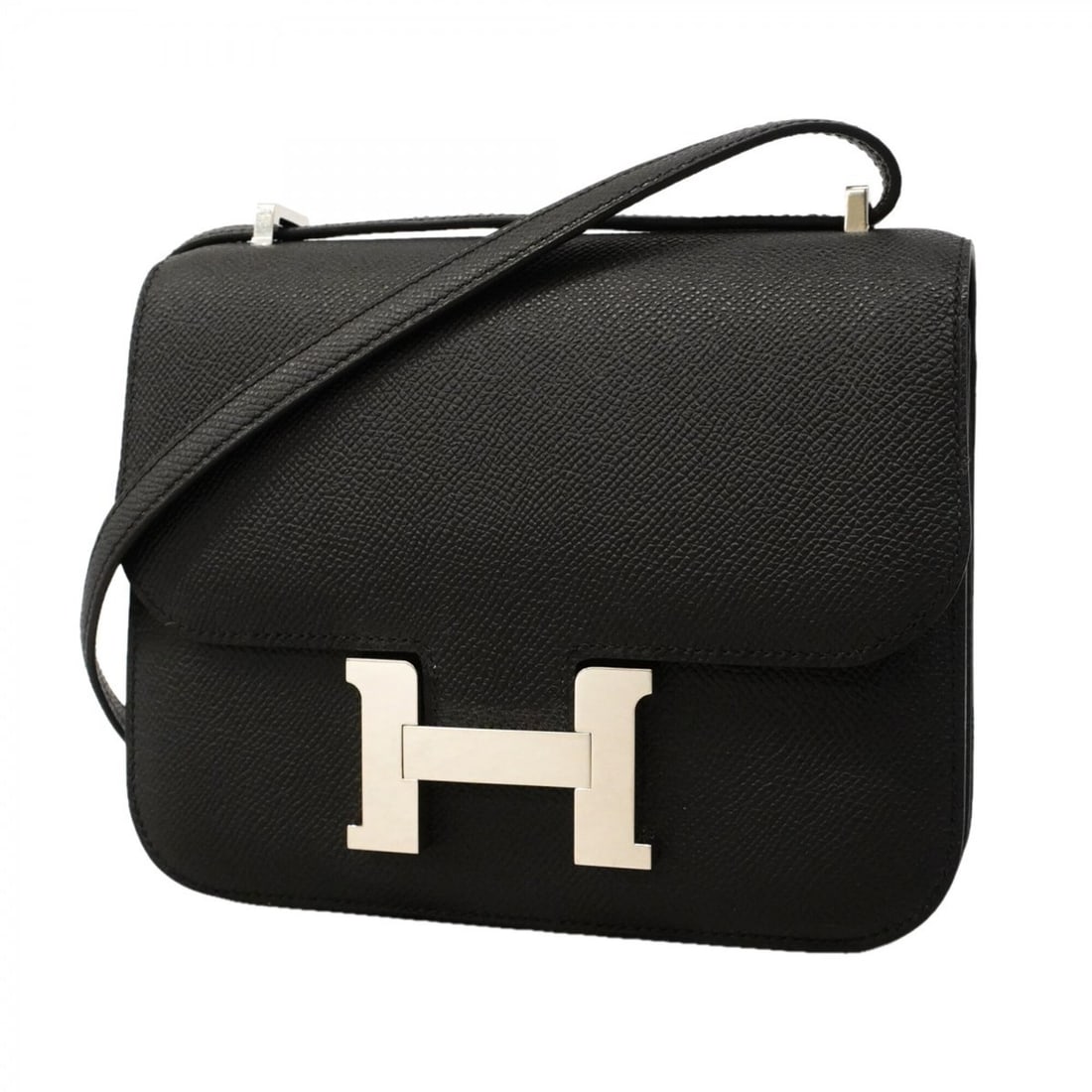 Hermes Constance Mini Shoulder Bag, Veau Epsom Leather, Black, G Stamp, Women's: --- Catalog ---Category: SizeSize (HxWxD): 14.5cm x 18.5cm x 5.5cm / 5.7'' x 7.28'' x 2.16''Category: DesignType: Shoulder bagColor: BlackGender: WomenMaterial: Epsom leather Hardware Color: SilverCat