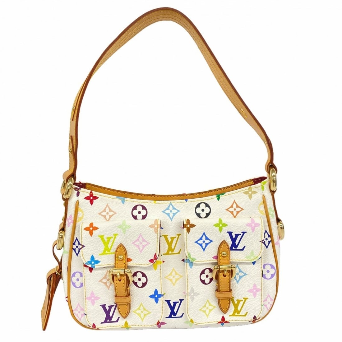 Louis Vuitton Monogram Multicolor Lodge PM Shoulder Bag M40053 Blanc (Women's): --- Catalog ---Category: SizeSize (HxWxD): 18cm x 26cm x 10cm / 7.08'' x 10.23'' x 3.93''Category: DesignType: Shoulder bagColor: BlancGender: WomenCategory: GeneralMPN: M40053Brand: Louis Vuitton--- 