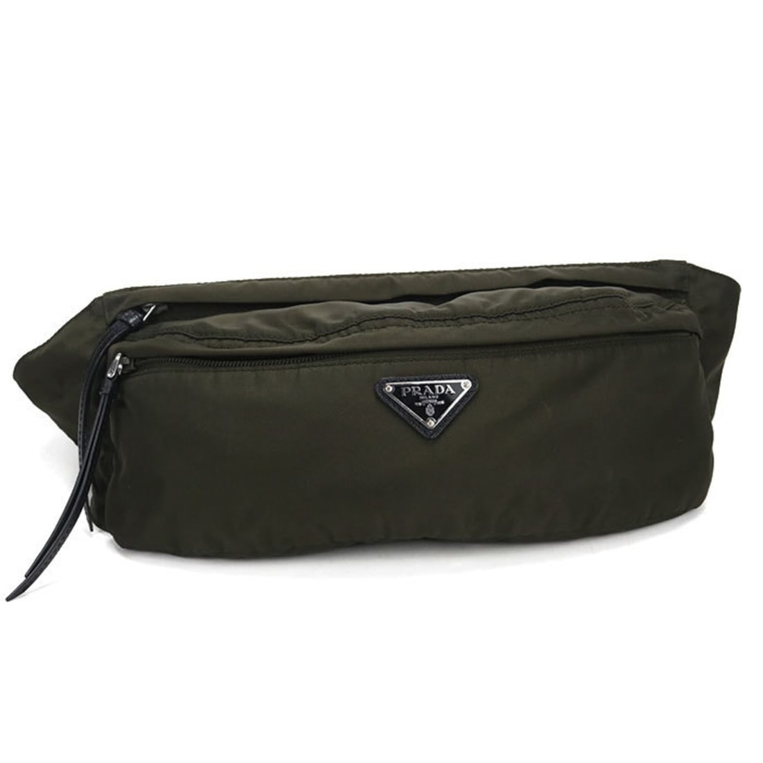PRADA body bag 1BL011 Triangle logo Women's Khaki (1 of 10)