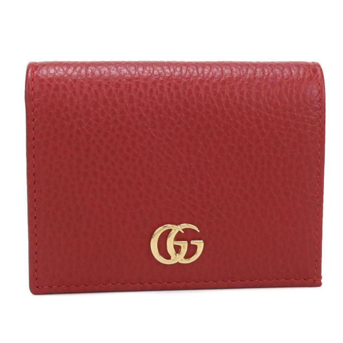 GUCCI Bi-fold Wallet 456126 Small Double G Women's Red (1 of 10)