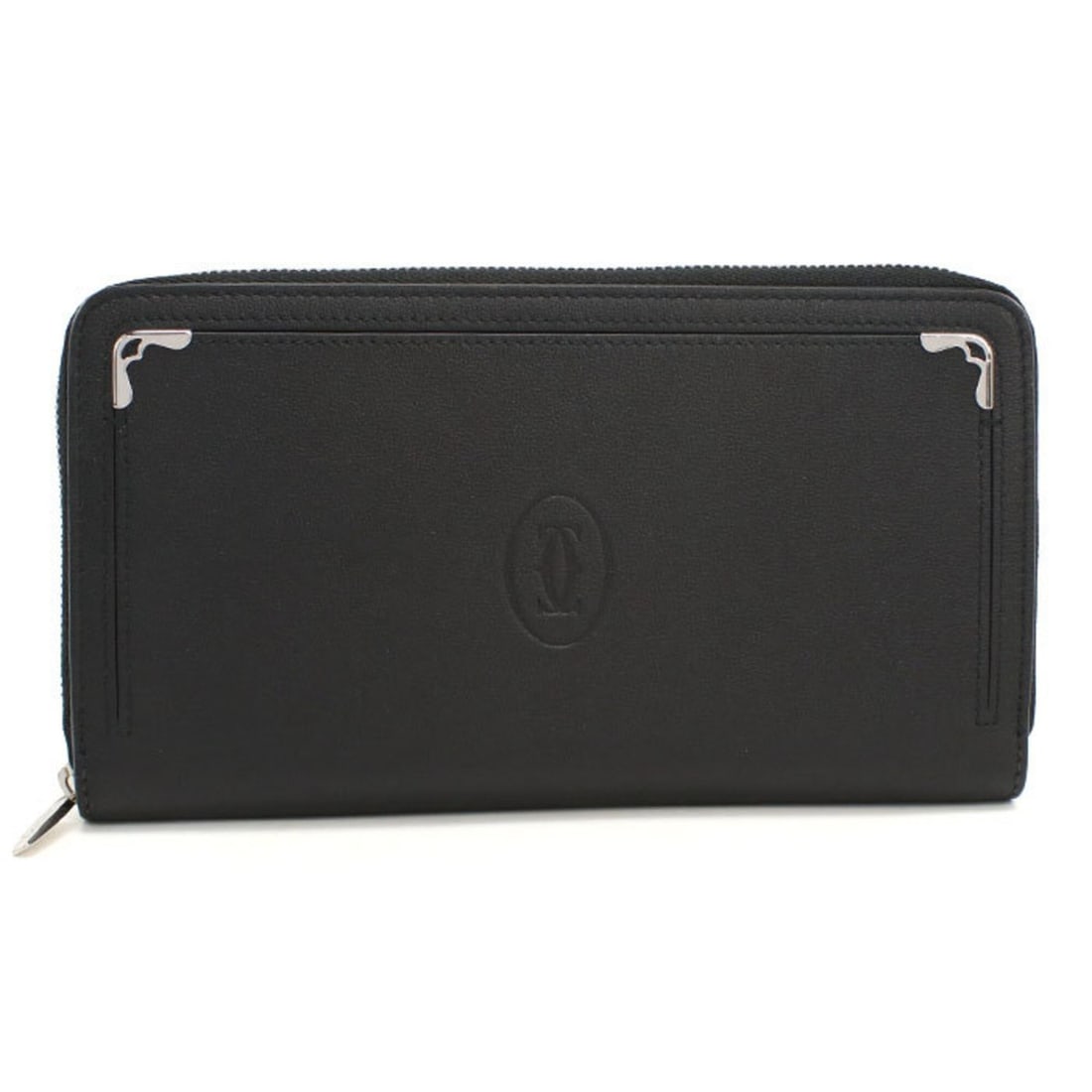 CARTIER Cartier Long Wallet, Round Zipper, L3001489, Zip International Must, Women's, Black: --- Catalog ---Category: SizeSize (HxWxD): 10cm x 19cm x 2cm / 3.93'' x 7.48'' x 0.78''Category: DesignType: Long wallet (bi-fold)Color: BlackGender: WomenMaterial: Leather Leather/Fur Type: CalfskinC