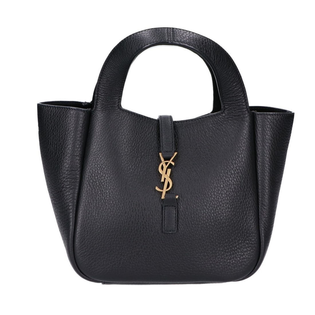 Yves Saint Laurent SAINT LAURENT PARIS - Excellent condition LE 5 7 Baby Bear grain leather 2-way: --- Catalog ---Category: SizeSize (HxWxD): 16.5cm x 17.5cm x 13cm / 6.49'' x 6.88'' x 5.11''Category: DesignType: Handbag, Shoulder bagColor: BlackGender: WomenHardware Color: GoldCategory: GeneralBra