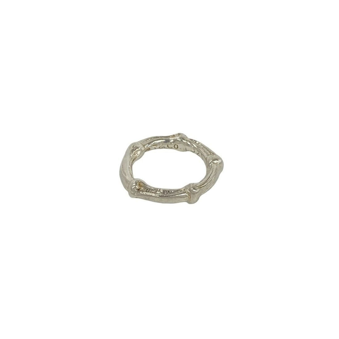TIFFANY&Co. Tiffany Vintage Bamboo Ring, Sterling Silver 925, Accessory, 65003: --- Catalog ---Category: SizeJP Size: 8US Size: 4.5Category: DesignType: Band ringColor: SilverGender: WomenMaterial: Silver 925Category: GeneralBrand: Tiffany--- Item List ---Section: ConditionRankin
