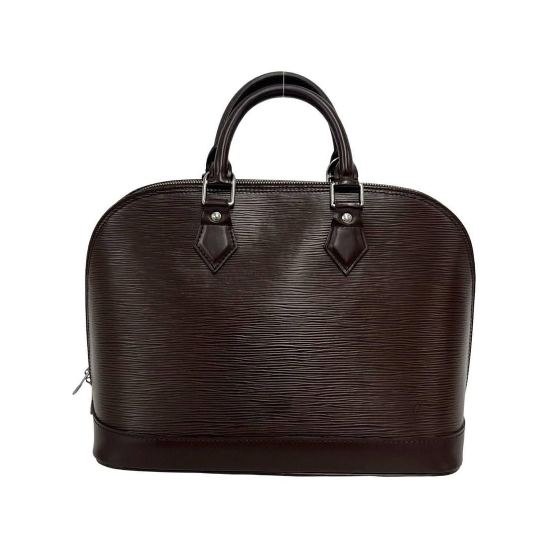 LOUIS VUITTON Alma Epi Leather Handbag Mini Boston Bag Dark Brown Mocha 35087: --- Catalog ---Category: SizeSize (HxWxD): 30.5cm x 24cm x 16.5cm / 12'' x 9.44'' x 6.49''Category: DesignType: Boston bag, HandbagColor: BrownGender: WomenMaterial: Leather Category: GeneralBrand: Lo