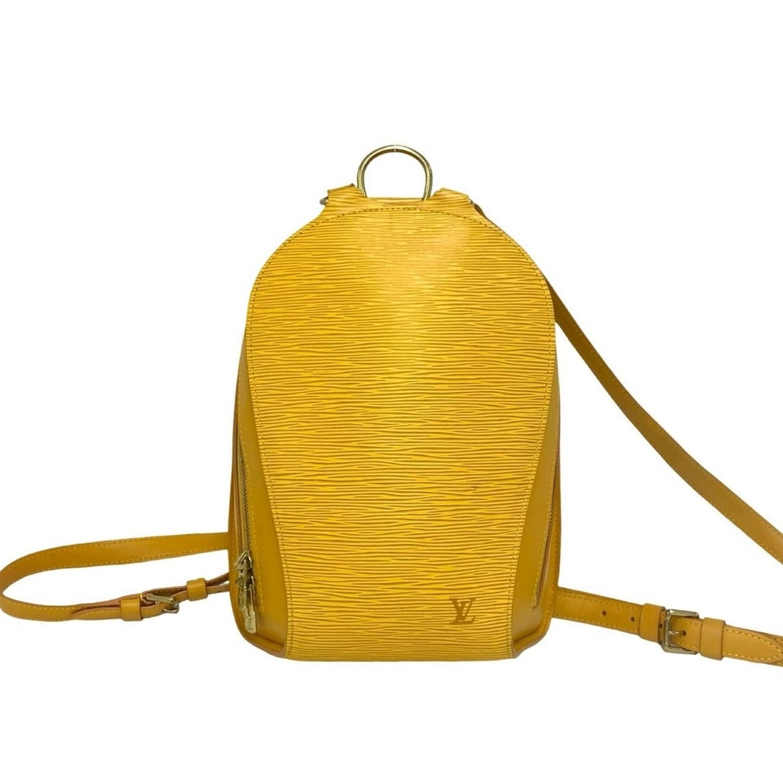 LOUIS VUITTON Vintage Mabillon Epi Leather Backpack Daypack Tassili Yellow 09689: --- Catalog ---Category: SizeSize (HxWxD): 28cm x 20cm x 8.5cm / 11.02'' x 7.87'' x 3.34''Category: DesignType: BackpackColor: YellowGender: WomenMaterial: Leather Category: GeneralBrand: Louis Vuitto