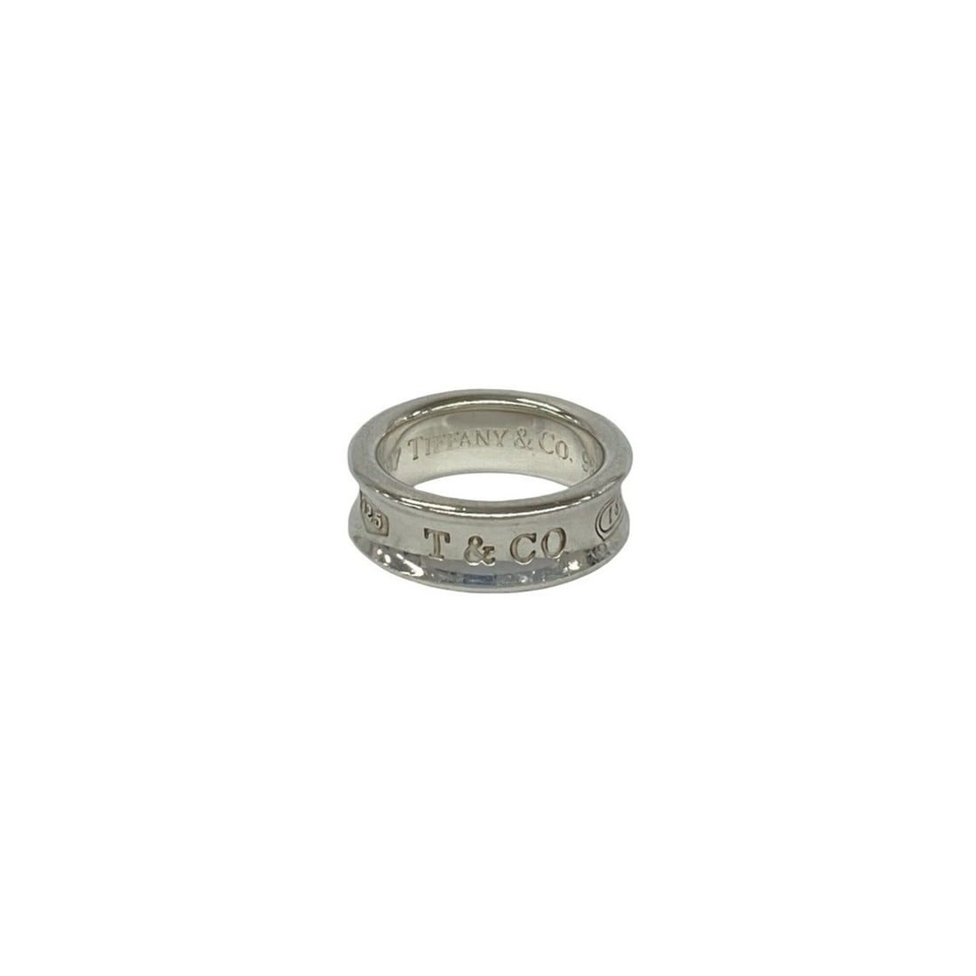 TIFFANY&Co. Tiffany Vintage Narrow Ring with Logo Engraving, Sterling Silver 925, Ring, Accessory,: --- Catalog ---Category: SizeJP Size: 10.5US Size: 5.5Category: DesignType: Band ringColor: SilverGender: WomenMaterial: Silver 925Category: GeneralBrand: Tiffany--- Item List ---Section: ConditionRan