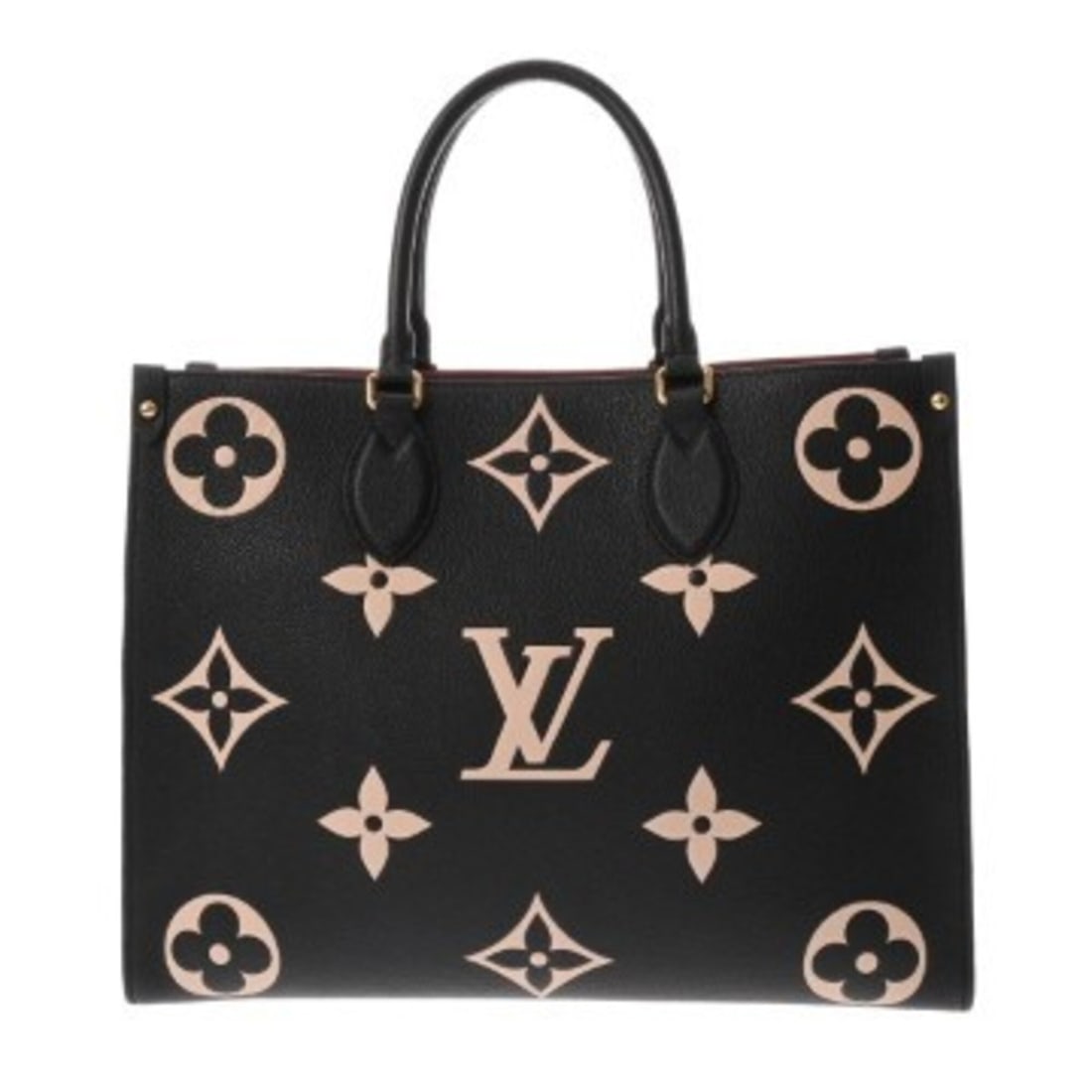 LOUIS VUITTON Louis Vuitton Monogram Empreinte OnTheGo MM Black Beige M45495 Women's Leather Handbag: --- Catalog ---Category: SizeSize (HxWxD): 26cm x 34cm x 15cm / 10.23'' x 13.38'' x 5.9''Category: DesignType: HandbagColor: Beige, BlackGender: WomenMaterial: Leather Category: GeneralMPN: M45495Bran