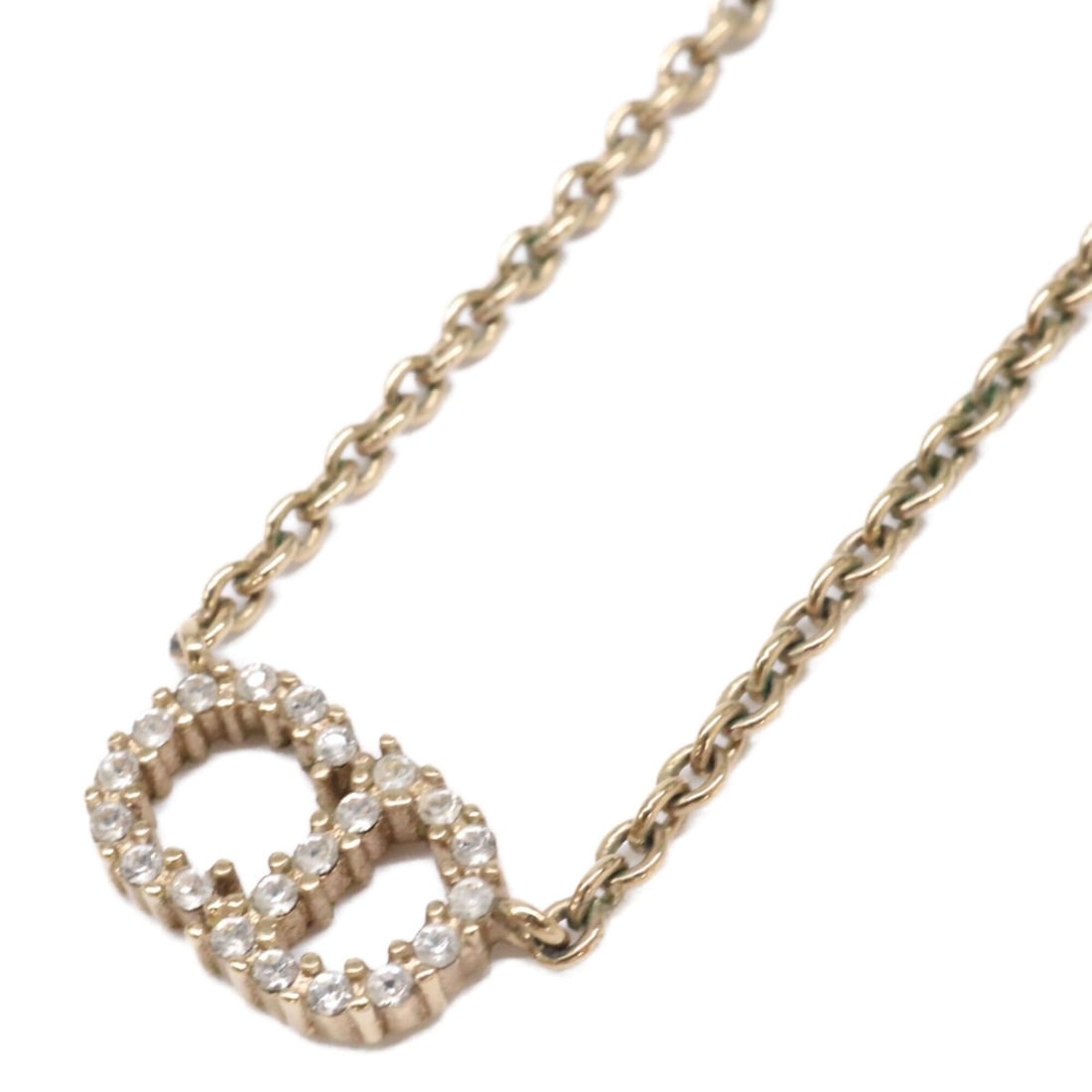 Christian Dior Clair D Lune Metal & Crystal Necklace, Gold Tone, Women's: --- Catalog ---Category: SizePendant Size: 7mm x 10mm / 0.27'' x 0.39''Neck Circumference: 49 cm / 19.29''Category: DesignColor: GoldGender: WomenMaterial: MetalNecklace Type: NecklaceCategory: Genera
