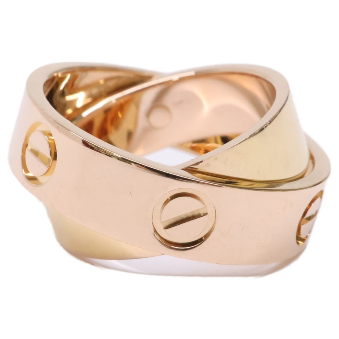 Cartier Secret Love Ring, size 51, yellow gold, recently refurbished. Women's ring.: --- Catalog ---Category: SizeUS Size: 6Brand Size: 51Category: DesignType: Band ringColor: Yellow goldGender: WomenMaterial: Yellow gold (18K)Category: GeneralBrand: Cartier--- Item List ---Section: C