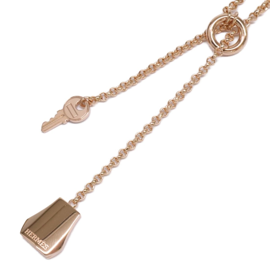 HERMES Kelly Clochette PM Necklace, Pink Gold, H220261B, Refurbished, for Women: --- Catalog ---Category: SizeNeck Circumference: 42 cm / 16.53''Category: DesignColor: Pink goldGender: WomenMaterial: Pink gold (18K)Necklace Type: NecklaceCategory: GeneralBrand: Hermes--- Item