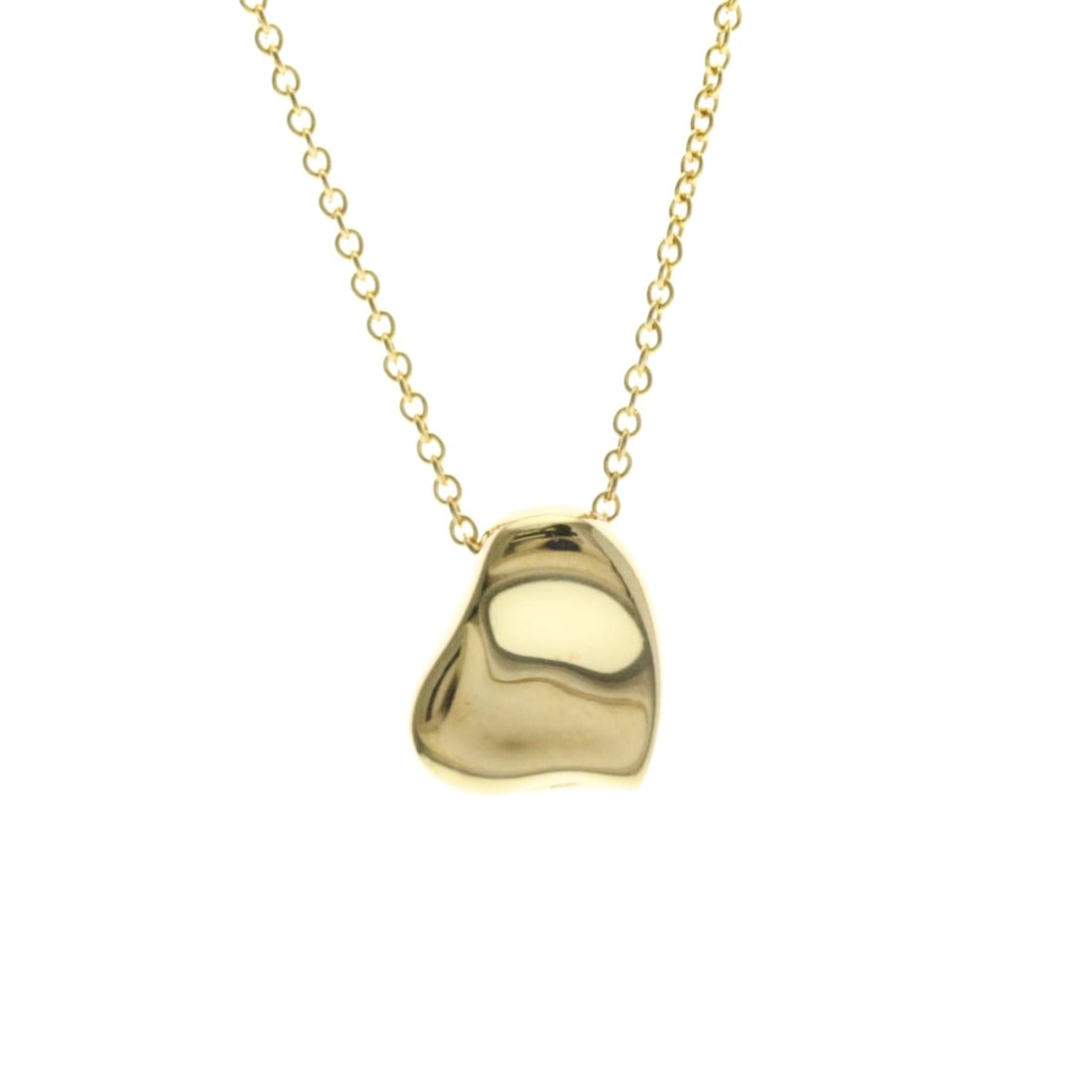 Tiffany Full Heart Necklace Yellow Gold (18K) No Stone Men,Women Fashion Necklace (Gold): --- Catalog ---Category: SizeWeight: 4.2g / 0.14oz.Pendant Size: 11.5mm x 12mm / 0.45'' x 0.47''Neck Circumference: 41 cm / 16.14''Category: DesignColor: GoldMetal: GoldStone: No StoneStyle: FashionGe