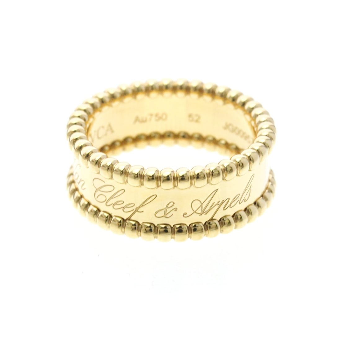 Van Cleef & Arpels Perle Signature Ring Yellow Gold (18K) Fashion No Stone Band Ring Gold: --- Catalog ---Category: SizeWidth: 8mm / 0.31''Weight: 8.1g / 0.28oz.JP Size: 12US Size: 6Brand Size: 52Category: DesignType: Band ringColor: GoldMetal: GoldStone: No StoneStyle: FashionGender: Men,W