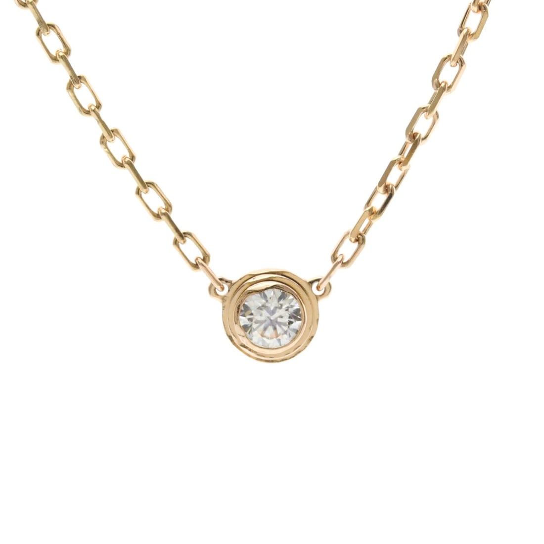 Cartier Damour Necklace SM Pink Gold (18K) Diamond Men,Women Fashion Necklace (Pink Gold): --- Catalog ---Category: SizeWeight: 2.7g / 0.09oz.Pendant Size: 4.5mm x 4.5mm / 0.17'' x 0.17''Neck Circumference: 37.5 cm - 40.5 cm / 14.76'' - 15.94''Category: DesignColor: Pink goldMetal: GoldSton