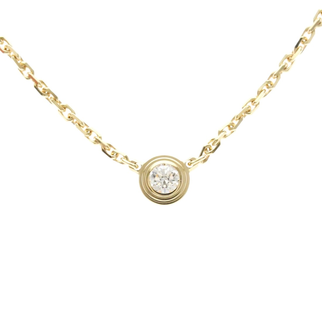 Cartier Damour Diamond Necklace XS Yellow Gold (18K) Diamond Men,Women Fashion Necklace (Gold): --- Catalog ---Category: SizeWeight: 2.1g / 0.07oz.Pendant Size: 3.7mm x 3.7mm / 0.14'' x 0.14''Neck Circumference: 37.5 cm - 40.5 cm / 14.76'' - 15.94''Category: DesignColor: GoldMetal: GoldStone: Di