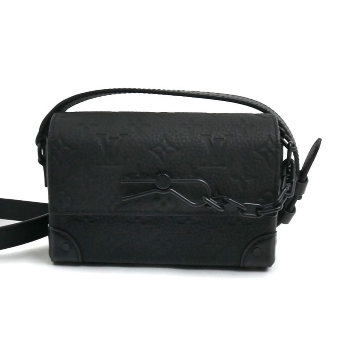 LOUIS VUITTON Steamer Wearable Wallet Shoulder Bag, Taurillon Monogram, Black, M81746, IC Chip, (1 of 13)