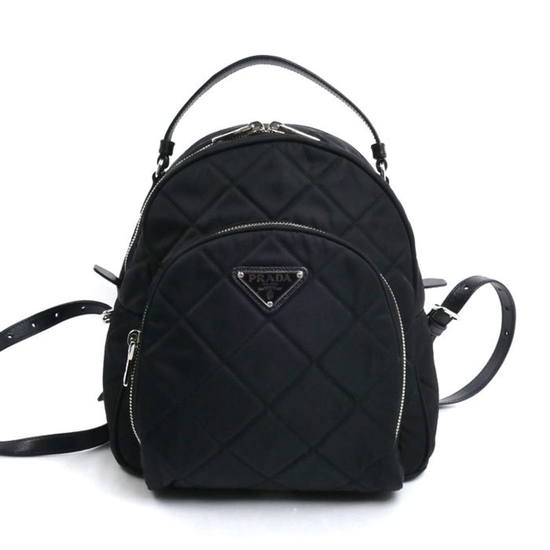 PRADA Tessuto Impunto Backpack/Daypack, Black, 1BZ066 2AS3 F0002, Women's (1 of 13)