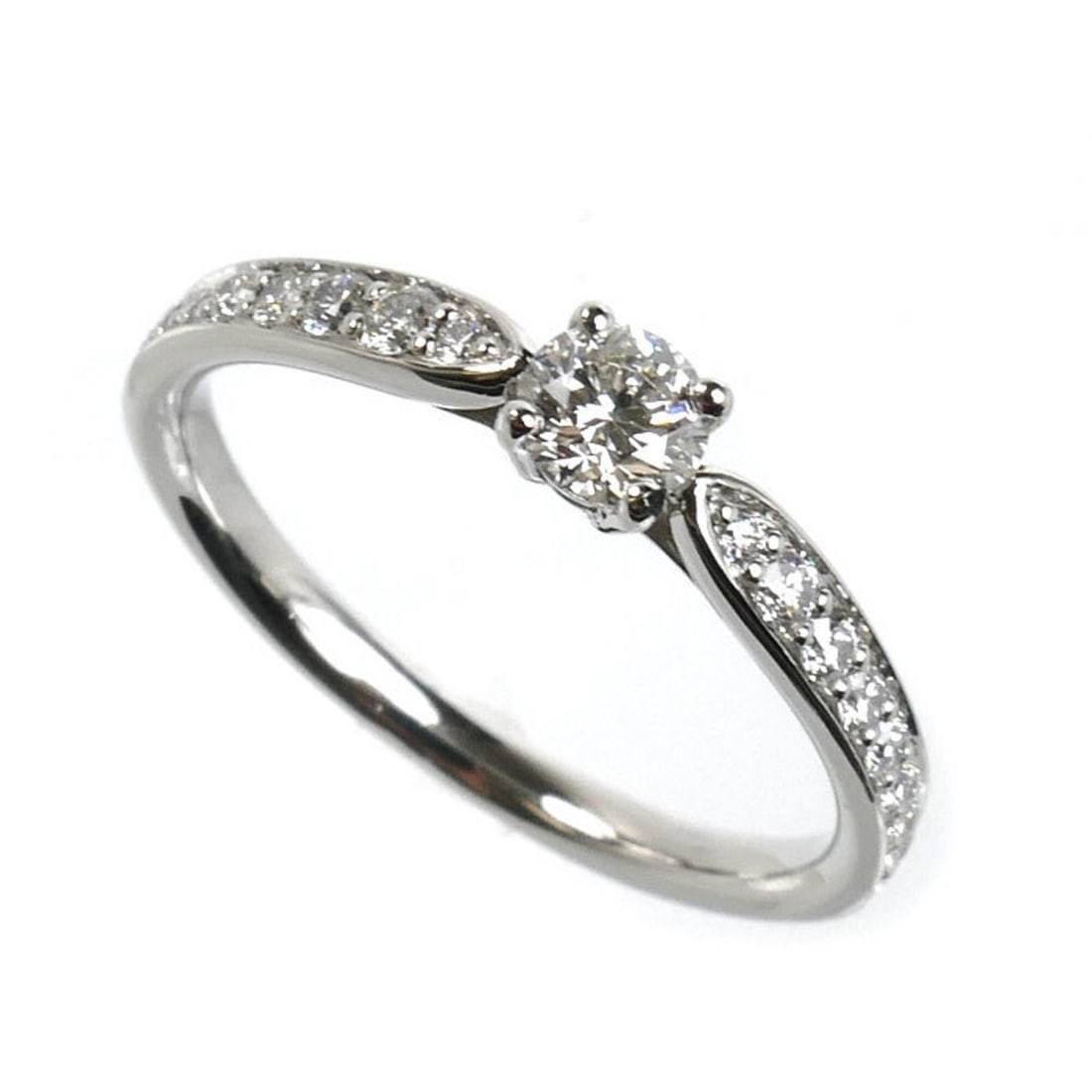 TIFFANY&Co. Tiffany & Co. Pt950 Platinum Harmony Half Circle Ring, 0.23ct Diamond, 3.1g, Women's: --- Catalog ---Category: SizeJP Size: 11US Size: 6Category: DesignType: Band ringStone: DiamondGender: WomenMaterial: Platinum 950Category: GeneralBrand: TiffanyCountry of Origin: USA--- Item List ---