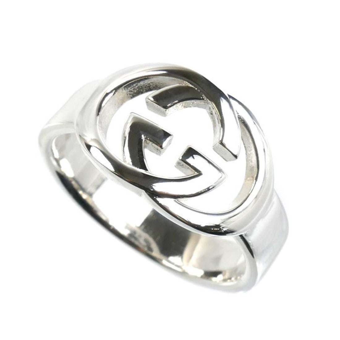 GUCCI Gucci Sterling Silver 925 Brit Ring SM 190483 5.8g Men's: --- Catalog ---Category: SizeUS Size: 9Brand Size: 58Category: DesignType: Band ringGender: MenMaterial: Silver 925Category: GeneralMPN: 190483Brand: GucciCountry of Origin: Italy--- Item List ---Sect