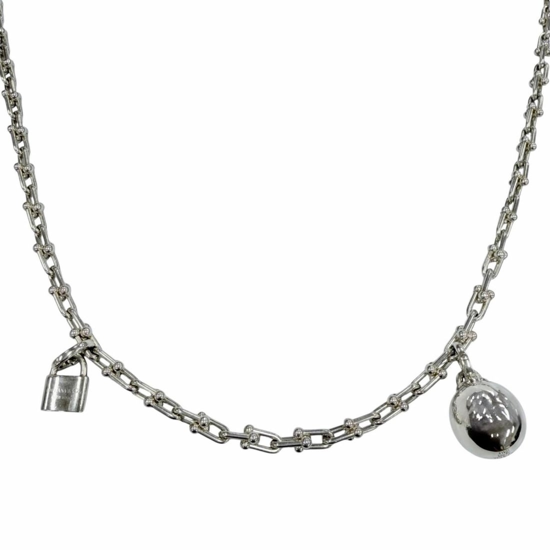 TIFFANY&Co. Tiffany HardWear Small Link Wrap Necklace, SV925 Silver, Made in Italy, Weight: 99.69g,: --- Catalog ---Category: SizePendant Size: 20mm / 0.78''Neck Circumference: 91.5 cm / 36.02''Category: DesignColor: SilverGender: WomenMaterial: Silver 925Necklace Type: NecklaceCategory: GeneralBrand