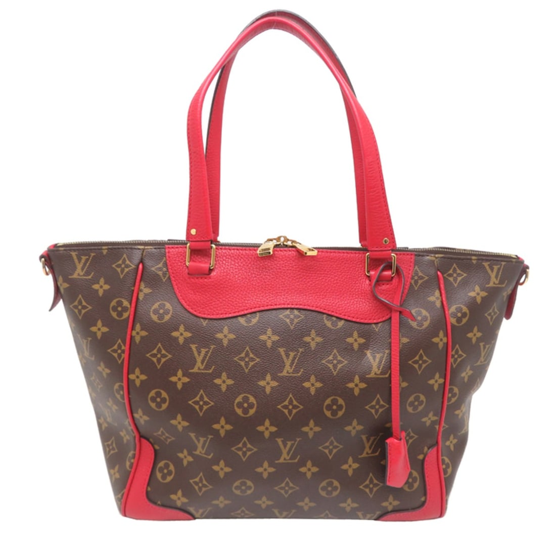 Louis Vuitton Estrella Women's Handbag M51195 (Discontinued) Monogram Brown (Strap Missing): --- Catalog ---Category: SizeSize (HxWxD): 26cm x 45cm x 15cm / 10.23'' x 17.71'' x 5.9''Category: DesignType: HandbagColor: Brown, Red colorGender: WomenMaterial: Monogram Category: GeneralMPN: M5119