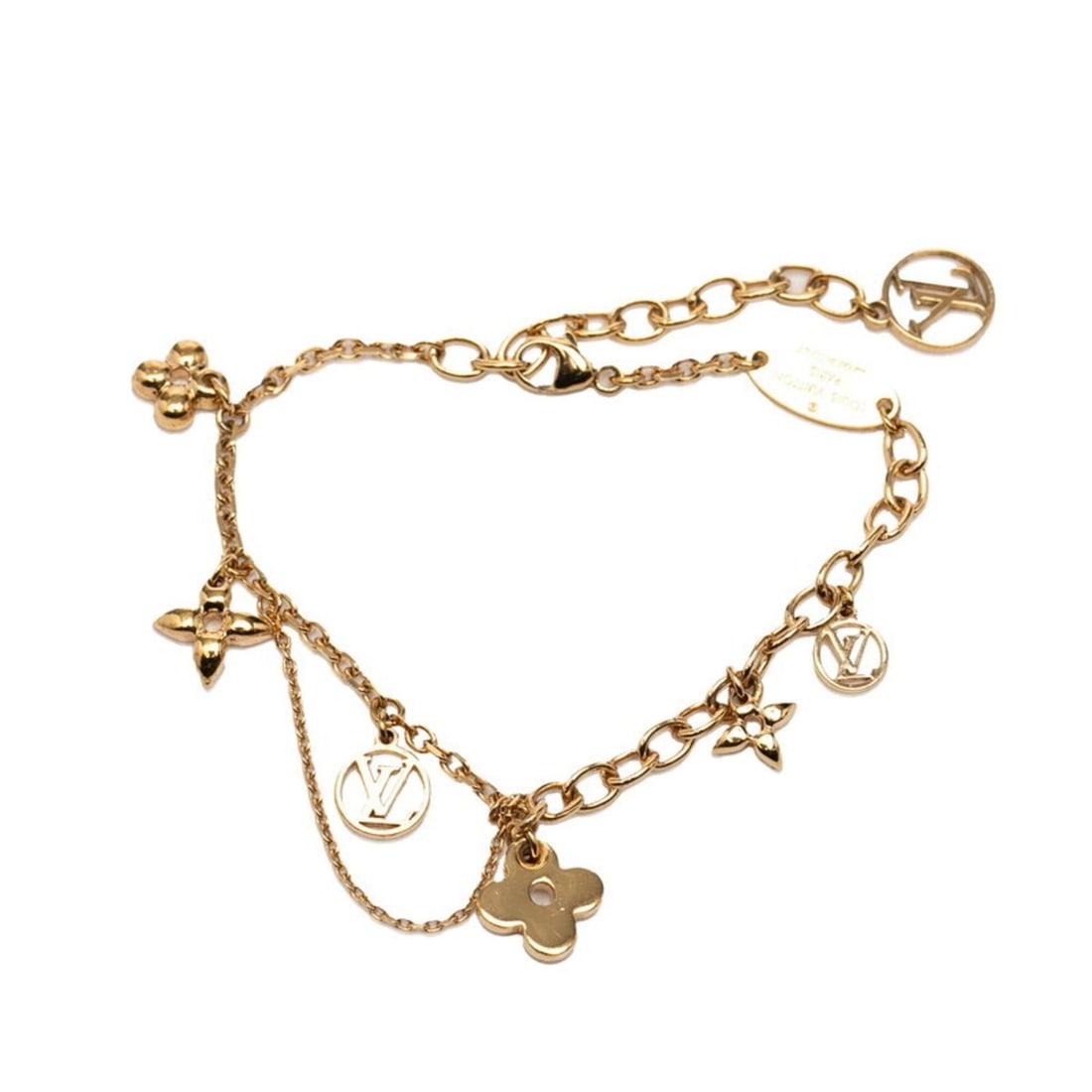 Louis Vuitton Blooming Chain Bracelet M64858 Gold Plated Women's LOUIS VUITTON: --- Catalog ---Category: SizeLength: 17.5cm / 6.88''Category: DesignType: Charm braceletColor: GoldGender: WomenCategory: GeneralMPN: M64858Brand: Louis Vuitton--- Item List ---Section: ConditionRanki