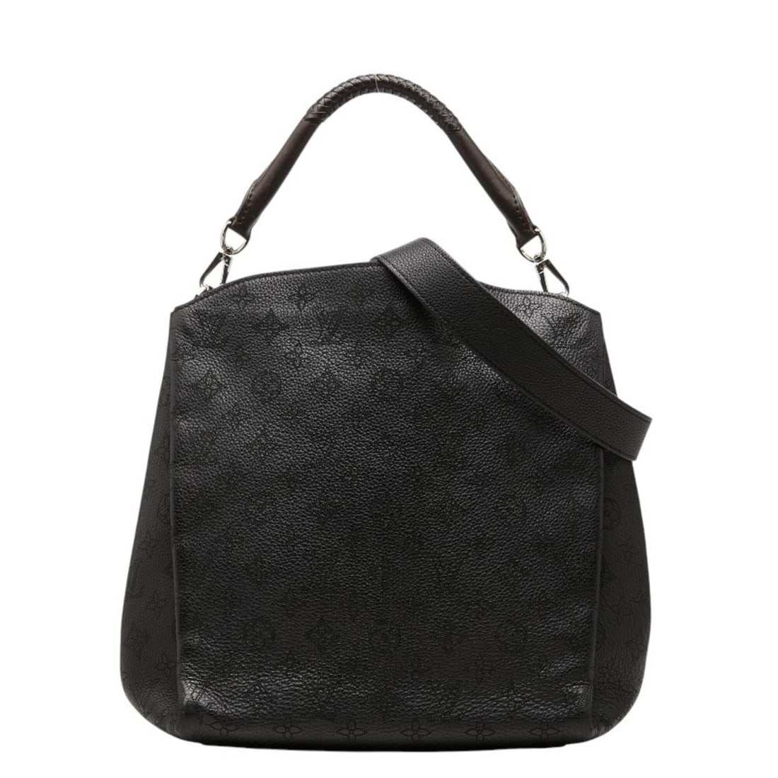 Louis Vuitton Monogram Mahina Babylon PM Handbag, One-Shoulder, 2-Way, M50031, Black Leather,: --- Catalog ---Category: SizeSize (HxWxD): 30cm x 34cm x 15.5cm / 11.81'' x 13.38'' x 6.1''Category: DesignType: HandbagColor: BlackGender: WomenMaterial: Leather Category: GeneralMPN: M50031Brand: Lo
