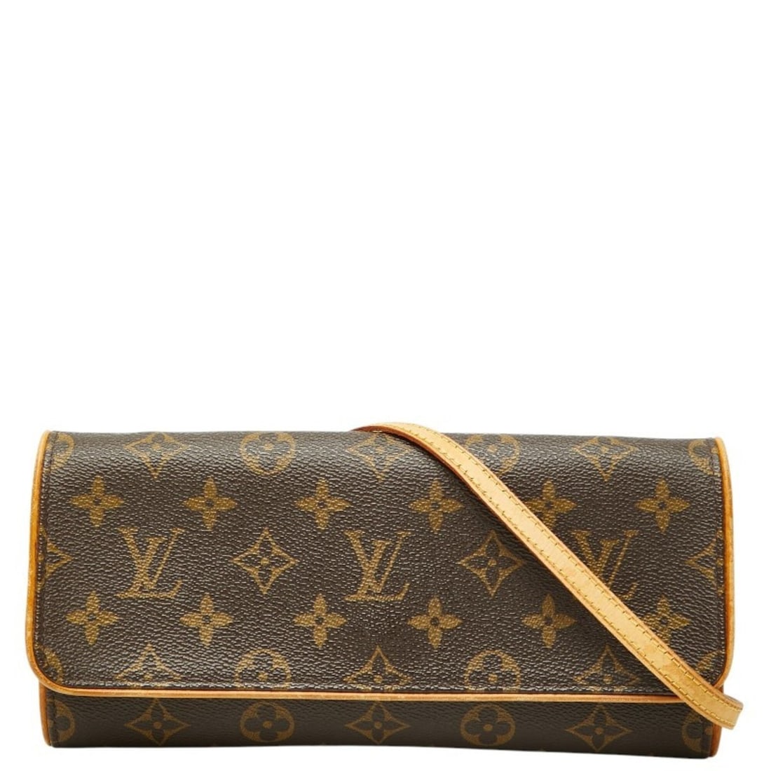 Louis Vuitton Monogram Pochette Twin GM Crossbody Shoulder Bag M51852 Brown Leather Women's LOUIS: --- Catalog ---Category: SizeSize (HxWxD): 12cm x 24cm x 3cm / 4.72'' x 9.44'' x 1.18''Category: DesignType: Pochette, Shoulder bagColor: BrownGender: WomenMaterial: PVC , Leather Category: GeneralMPN
