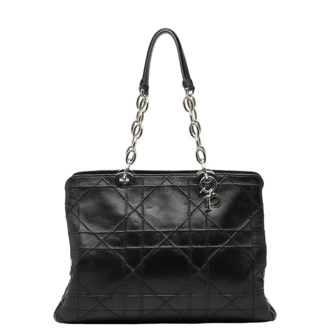 Christian Dior Dior Cannage Granville Chain Handbag, Black Leather, Women's: --- Catalog ---Category: SizeSize (HxWxD): 25.5cm x 37cm x 12cm / 10.03'' x 14.56'' x 4.72''Category: DesignType: HandbagColor: BlackGender: WomenMaterial: Leather Category: GeneralBrand: Christian Di
