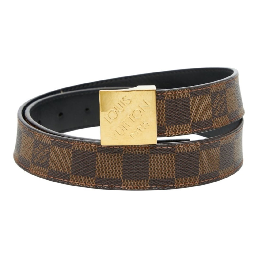Louis Vuitton Damier Ceinture Classic Carré Belt, Size 80 (32), M6944V, Brown Leather, Men's.: --- Catalog ---Category: SizeLength: 75.5cm - 85cm / 29.72'' - 33.46''Category: DesignType: Standard beltColor: BrownGender: MenMaterial (Strap): PVC , Leather Category: GeneralMPN: M6944VBrand: Louis